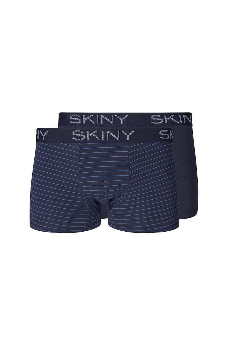 

Боксеры с логотипами - 2 пары Skiny, синий