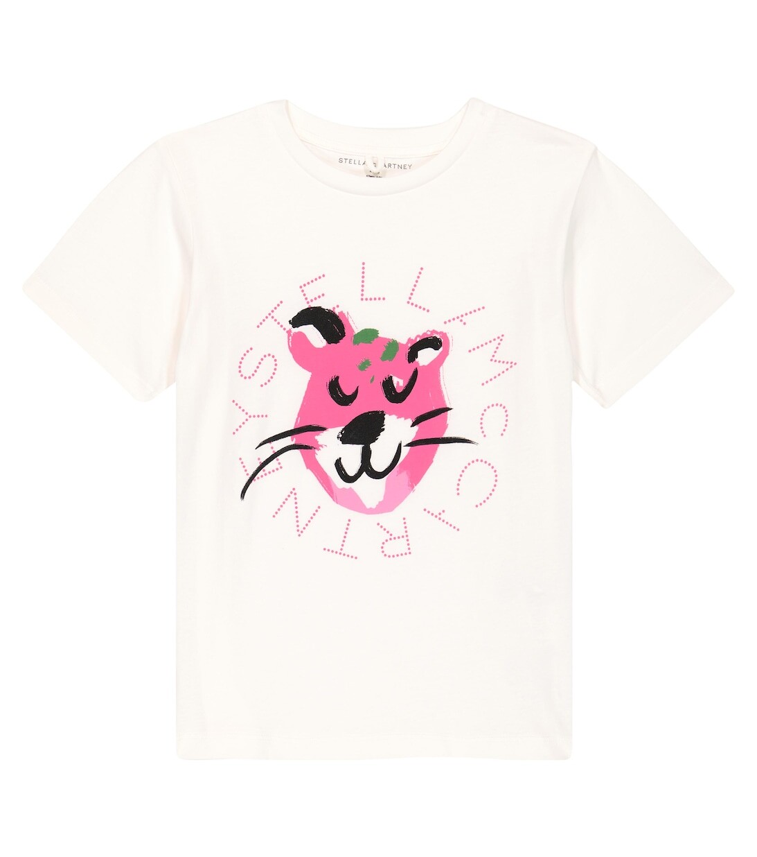 

Хлопковая футболка с принтом Stella McCartney Kids, разноцветный