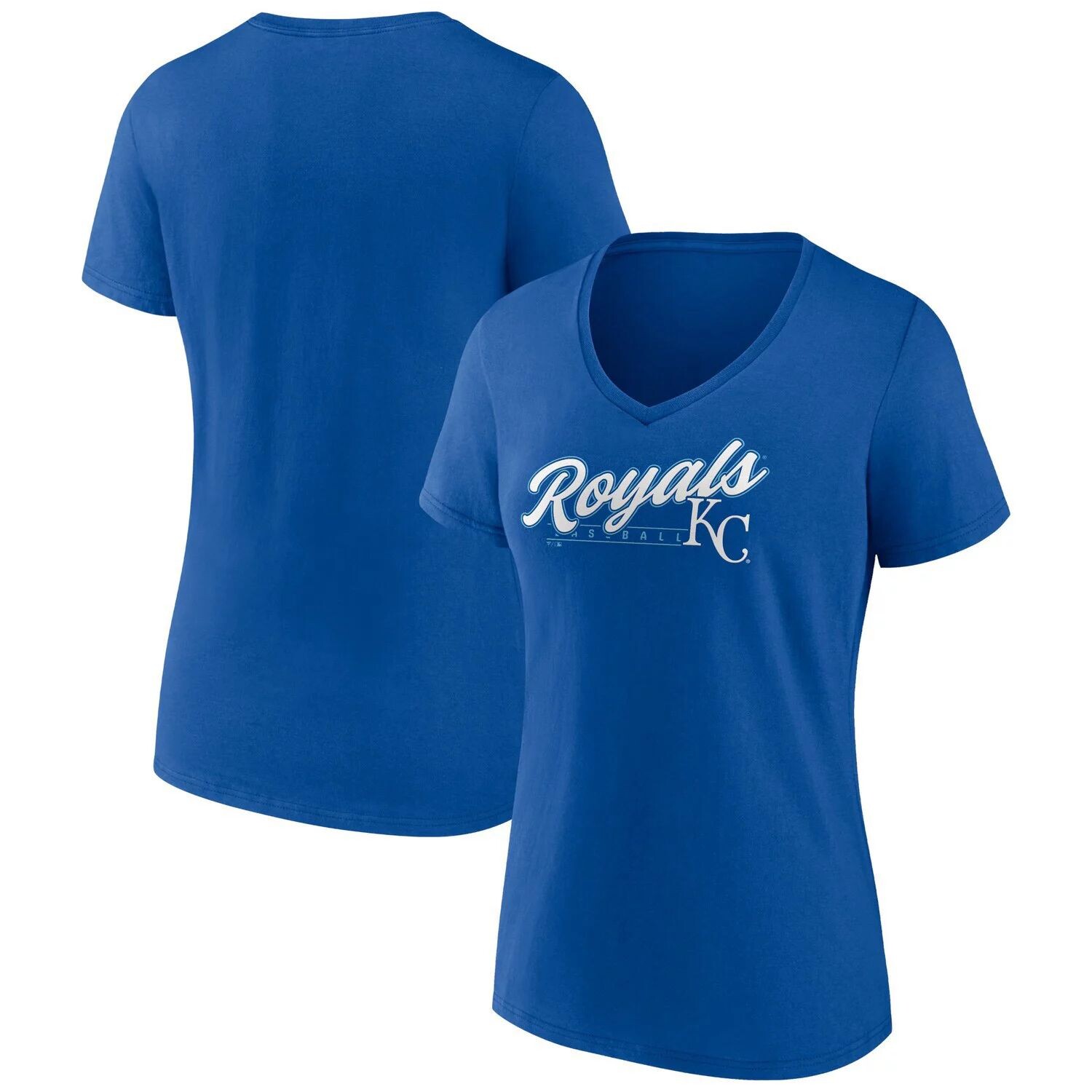 

Женская футболка Fanatics Royal Kansas City Royals One & Only с v-образным вырезом Fanatics