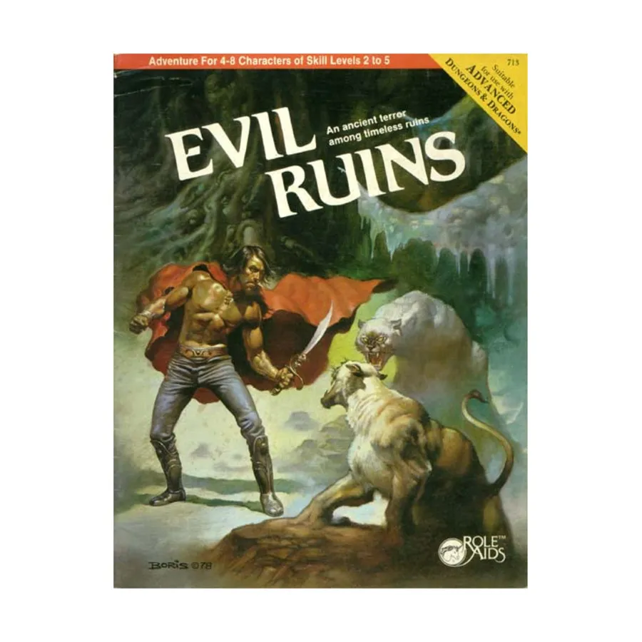 

Модуль Evil Ruins, Roleaids - Fantasy Modules & Supplements (D&D, AD&D)