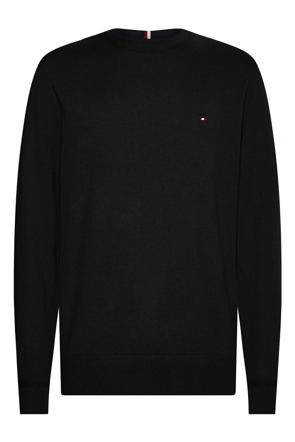 

Черный свитер из смесового хлопка с кашемиром Tommy Hilfiger, черный