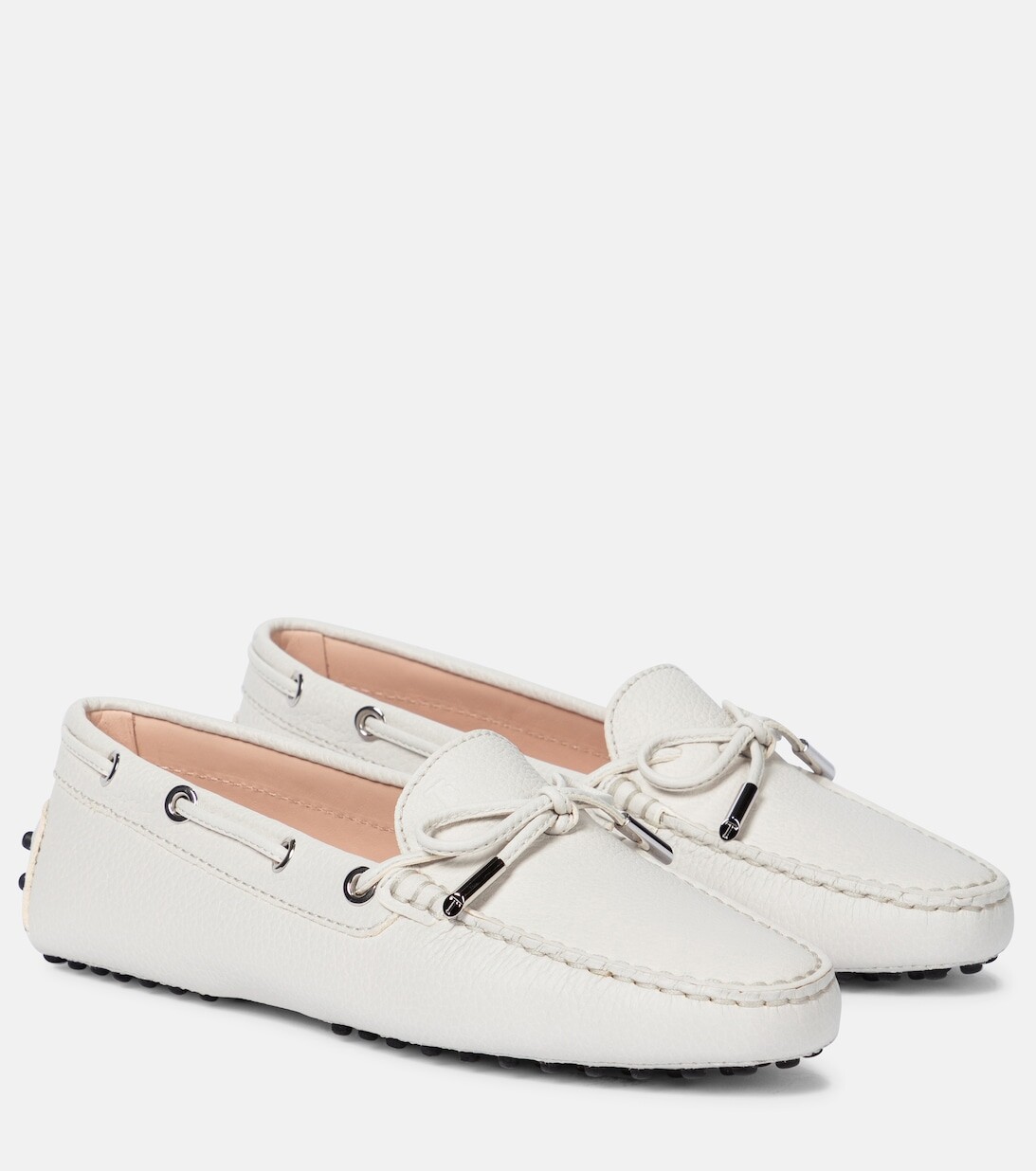 

Лоферы Gommino из кожи Tod's, белый