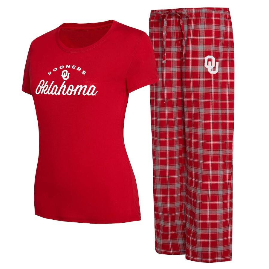 

Пижамный комплект Concepts Sport Oklahoma Sooners, малиновый
