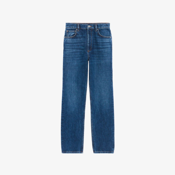 

Джинсы прямого кроя paros со средней посадкой Claudie Pierlot, цвет denim - jean