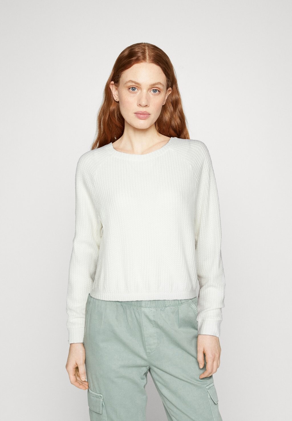 

Свитшот TOM TAILOR DENIM COSY WAFFLE, цвет gardenia white