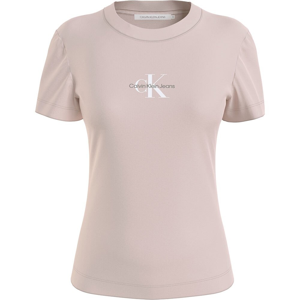 

Футболка с коротким рукавом Calvin Klein Jeans Monologo, бежевый