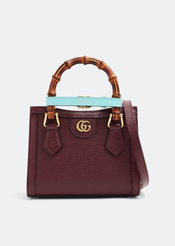

Сумка-тоут Gucci Diana Mini, бордовый