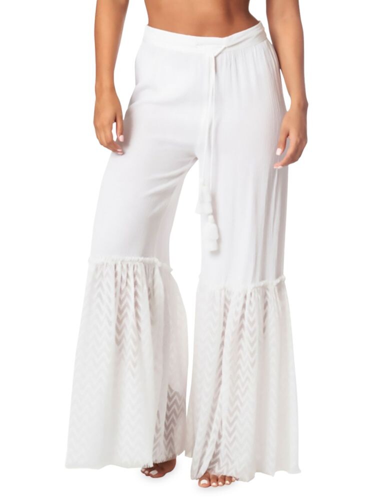 

Брюки с расклешенными штанинами La Moda Clothing, белый