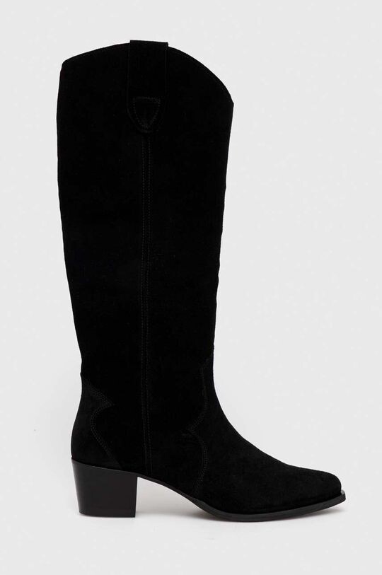 

Фиолетовые замшевые ботинки Charles Footwear, черный