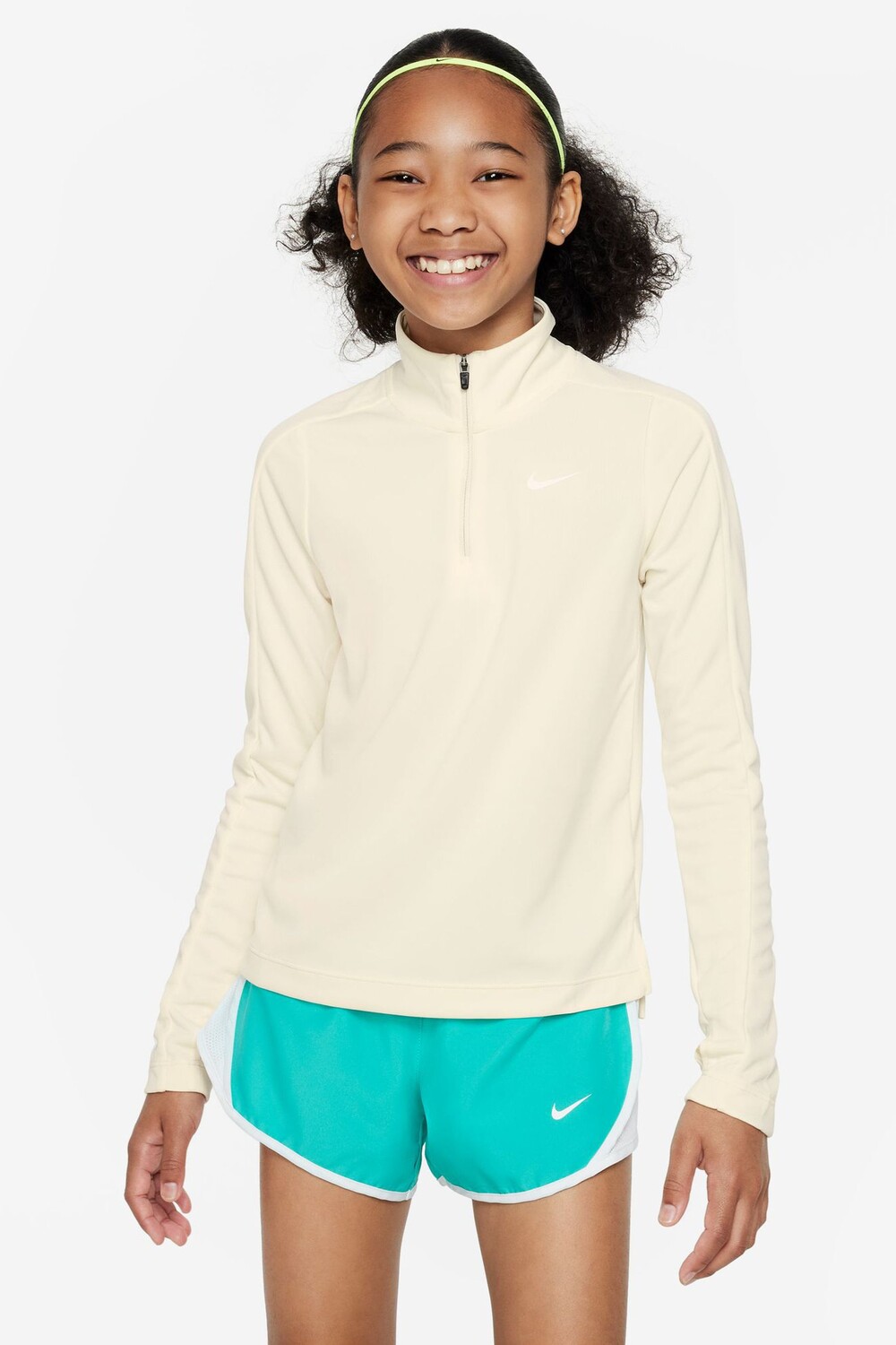 

Беговая футболка Dri-FIT с длинными рукавами и молнией 1/2 Nike