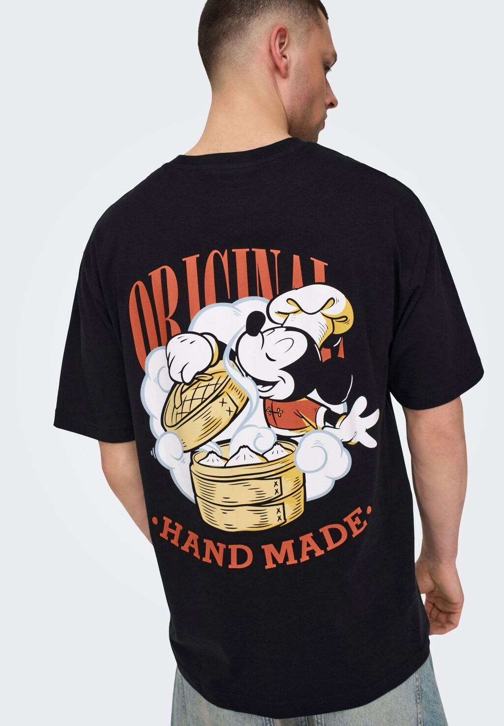 

Футболка с принтом Onsdisney Mickey Mouse Life Tee Only & Sons, черный