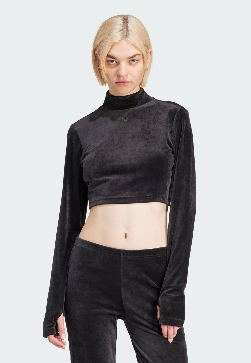 

Топ с длинными рукавами adidas Originals FASHION CROP, черный