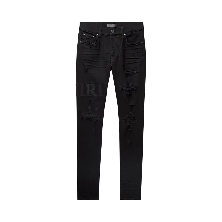 

Джинсы Amiri Serif Logo 'Black', черный