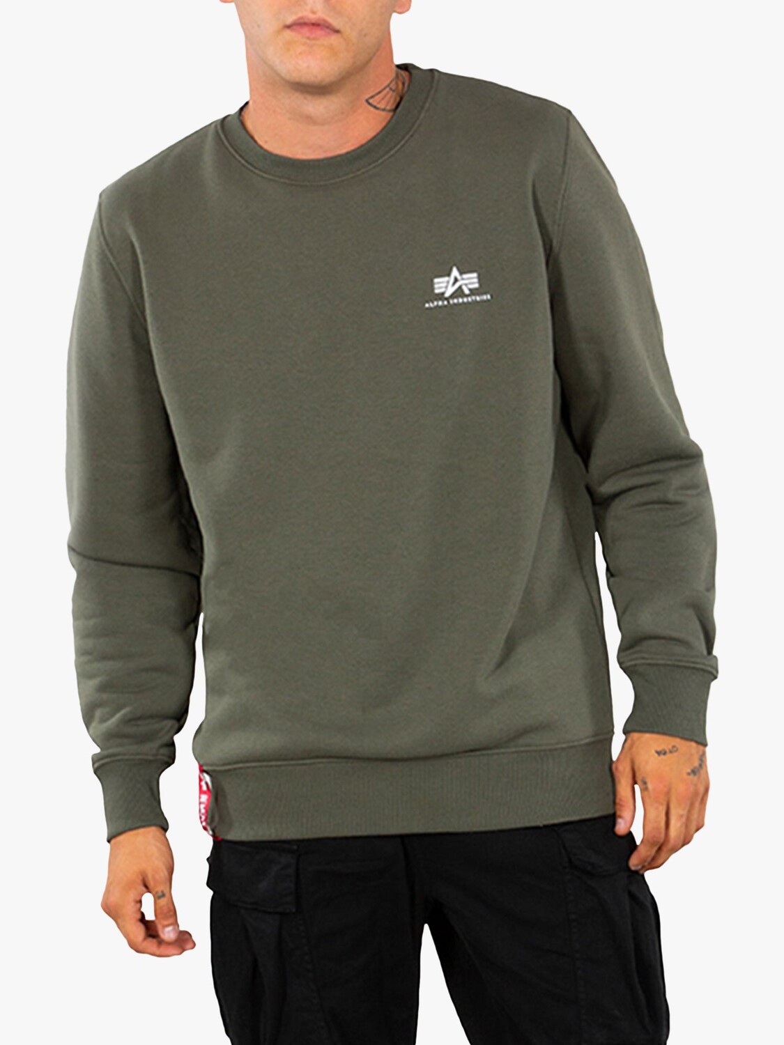 

Базовый джемпер Alpha Industries, 142 Темно-оливковый