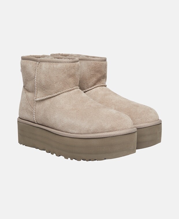 

Ботинки на платформе Ugg, серо-коричневый