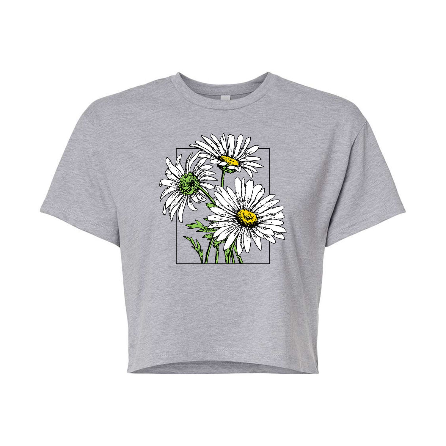 цена Укороченная футболка с рисунком Vintage Daisies для подростков Licensed Character