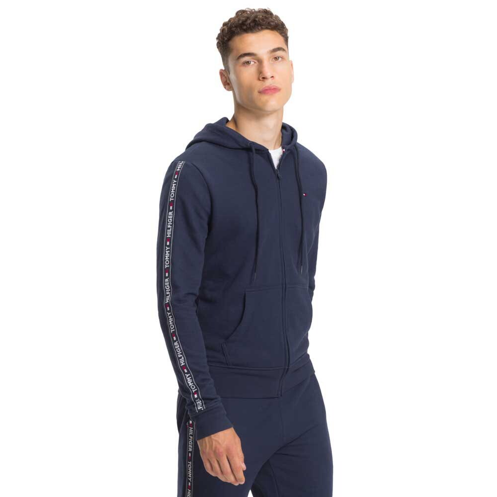 

Толстовка Tommy Hilfiger Logo Tape Lounge Full Zip, синий