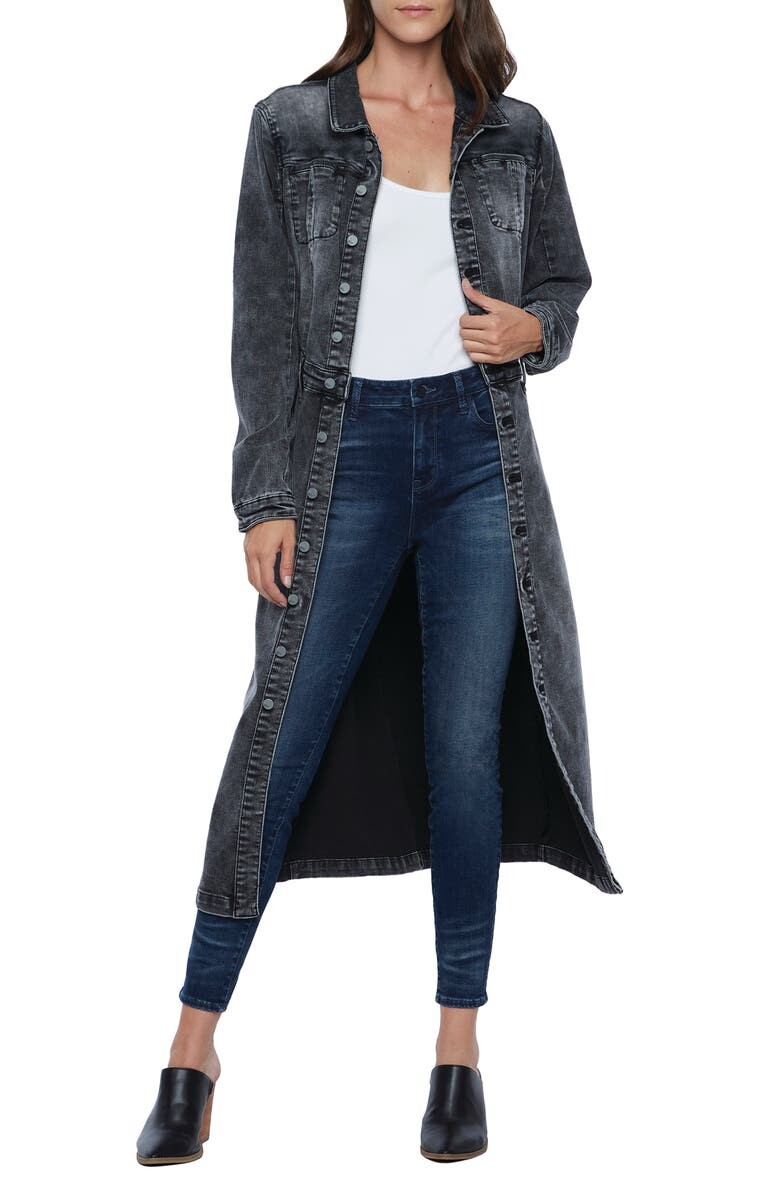 

Джинсовое платье-рубашка с длинными рукавами Millie WASH LAB DENIM