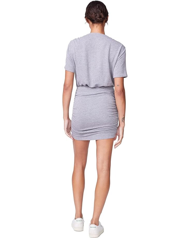 

Платье MONROW Supersoft Deep V-Neck Shirred Dress, цвет Dark Heather