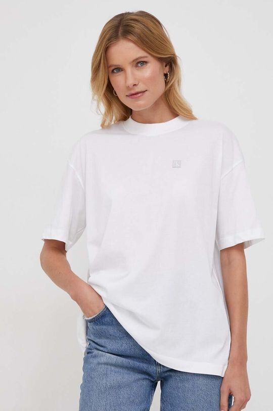 

Хлопковая футболка Calvin Klein Jeans, белый