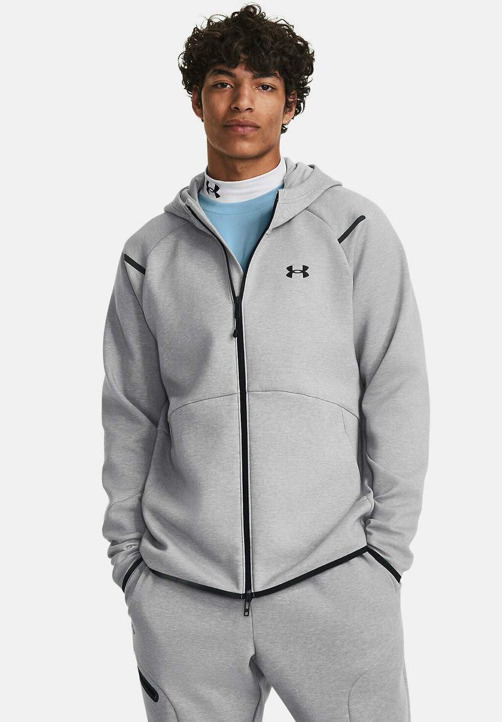 Флисовая куртка Under Armour TOPS UA UNSTOPPABLE FLC FZ, цвет mod gray (011) jcd полный в виде ракушки и пуговицы mod kit для dualshock игровые приставки 4 ps4 jdm 010 011 001 контроллер ручка корпус чехол крышка