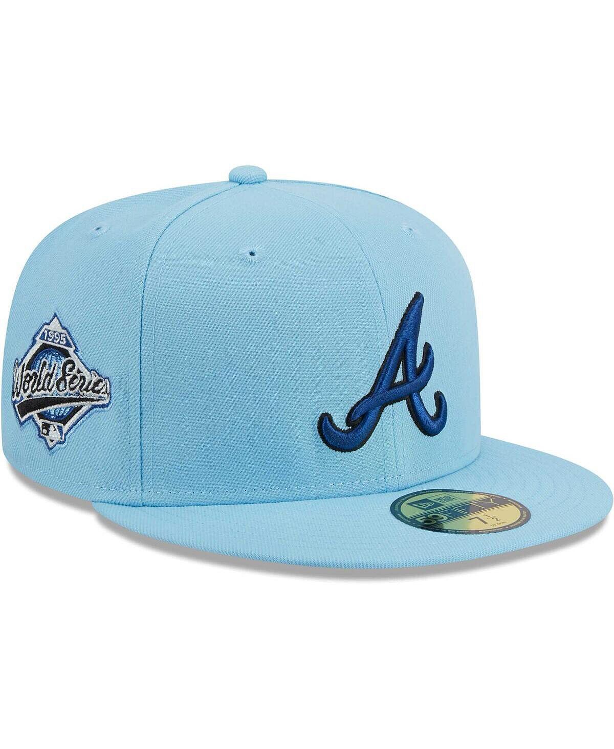

Мужская голубая приталенная шляпа Atlanta Braves 59FIFTY New Era