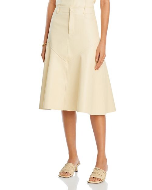 

Юбка Jesse из искусственной кожи Proenza Schouler White Label, цвет Ivory/Cream