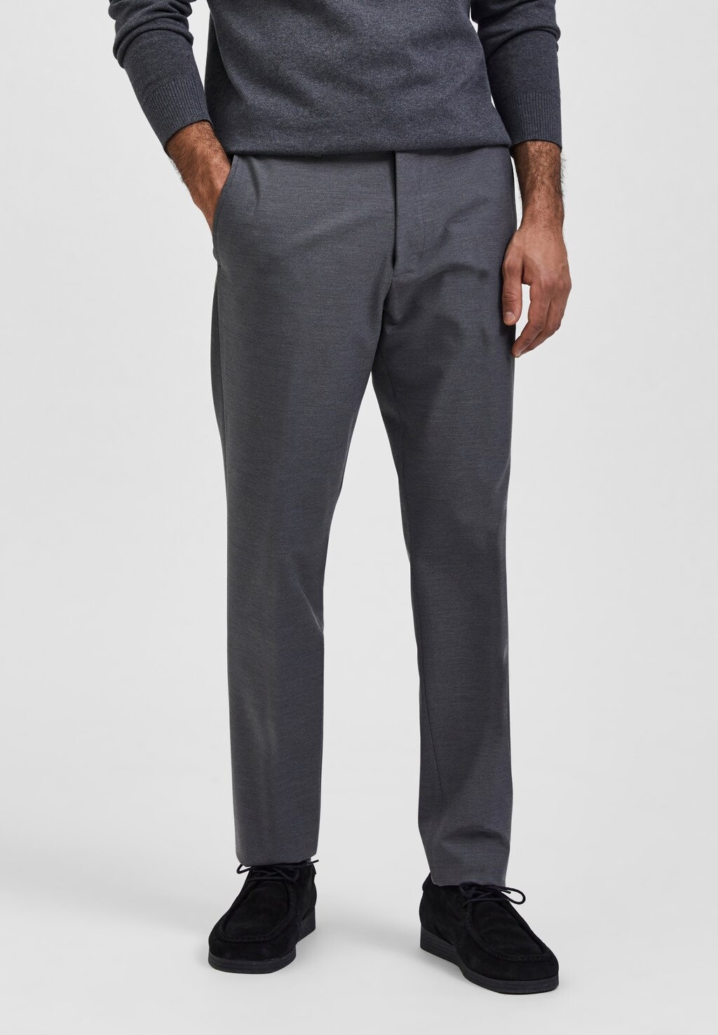 

Брюки SLHSLIM DAVE Selected Homme, серый