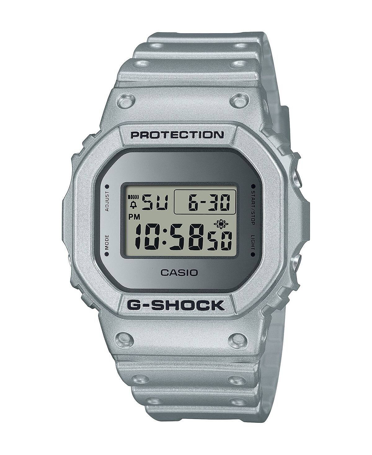 

Мужские цифровые серебристые часы из смолы 43,8 мм, DW5600FF-8 G-Shock