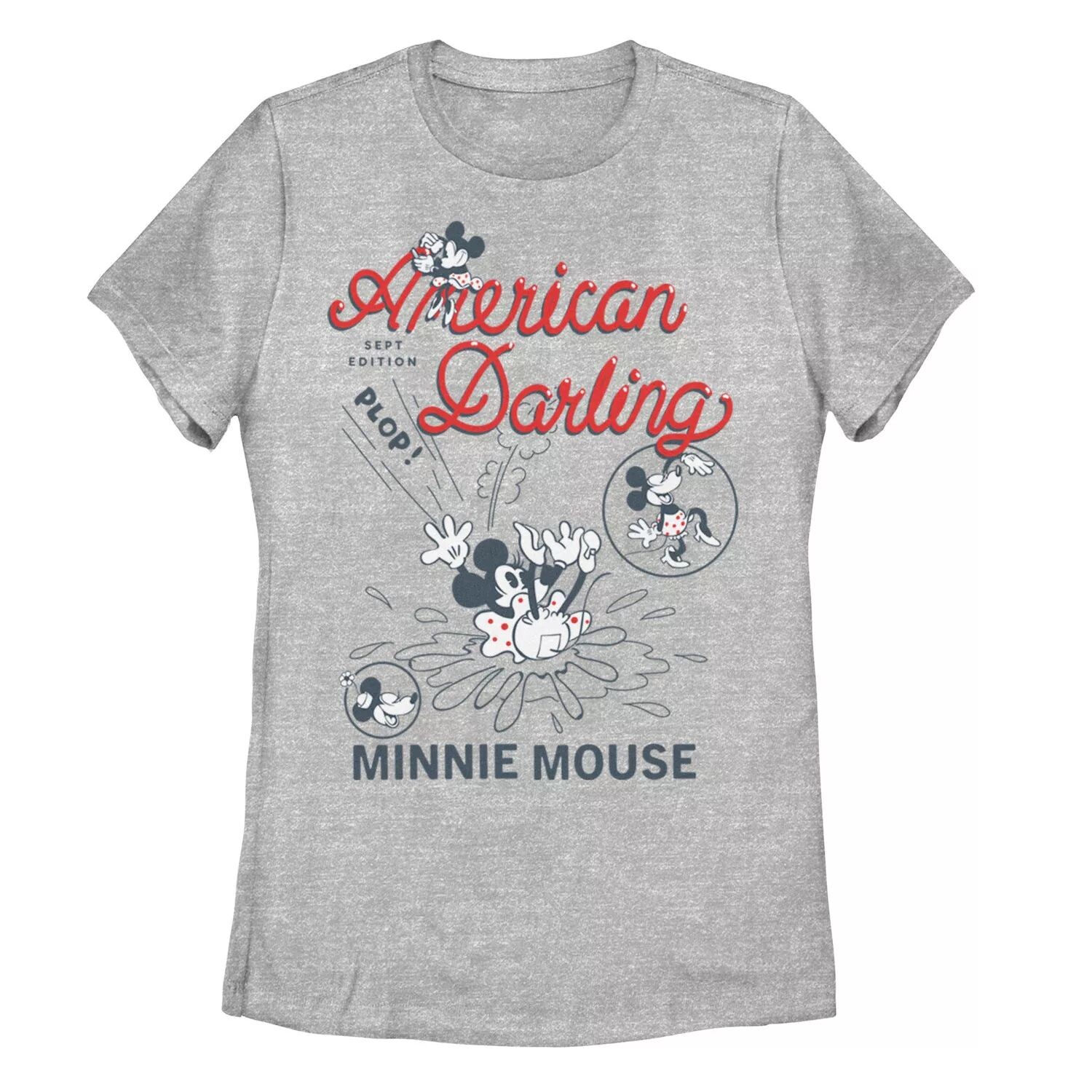 

Футболка с рисунком комиксов American Darling от Disney's Minnie Mouse Juniors Licensed Character