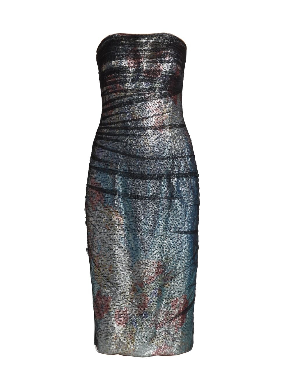 

Коктейльное платье из тюля с пайетками Rene Ruiz Collection