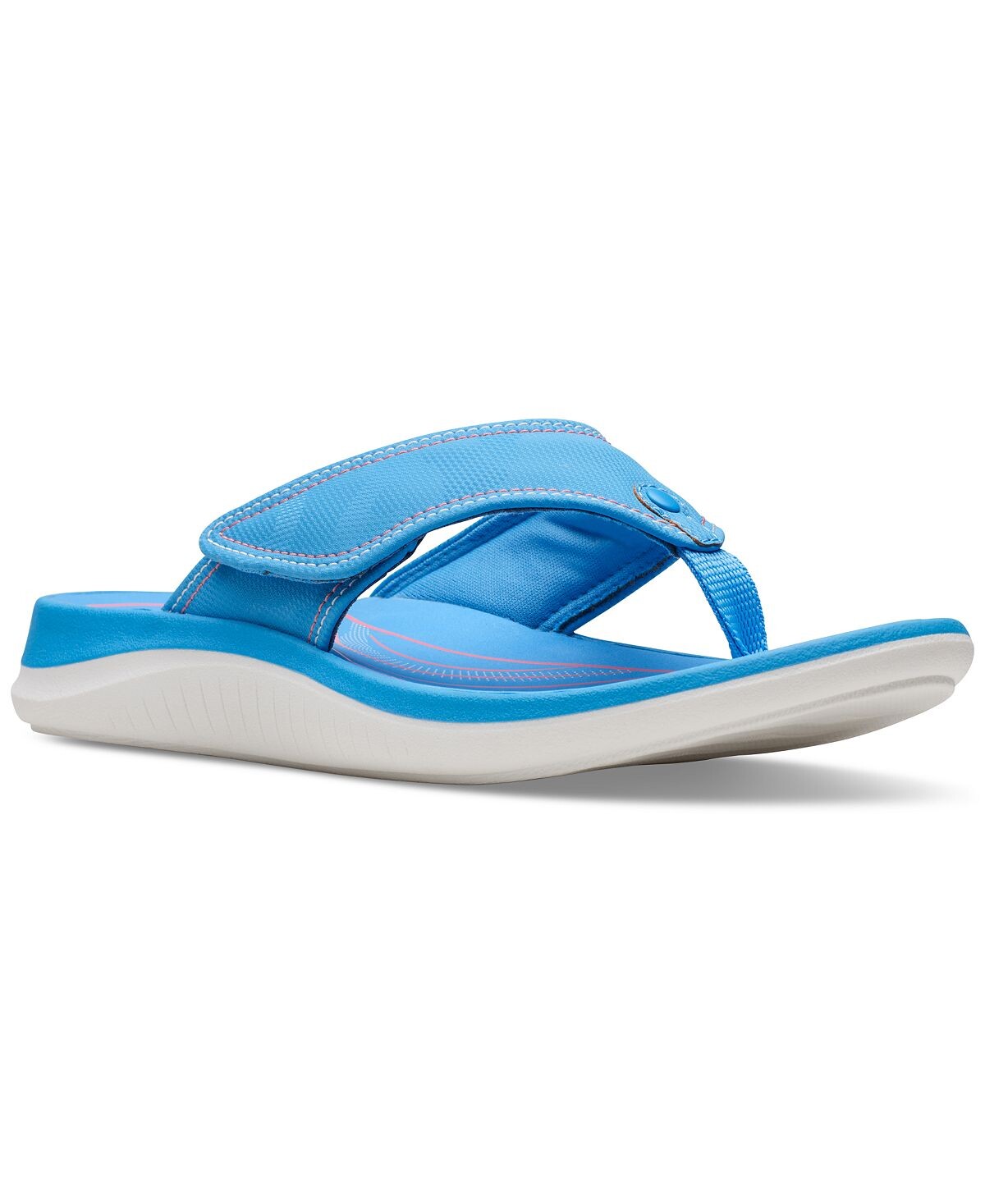 

Женские сандалии Cloudsteppers Glide Post Comfort Clarks, голубой