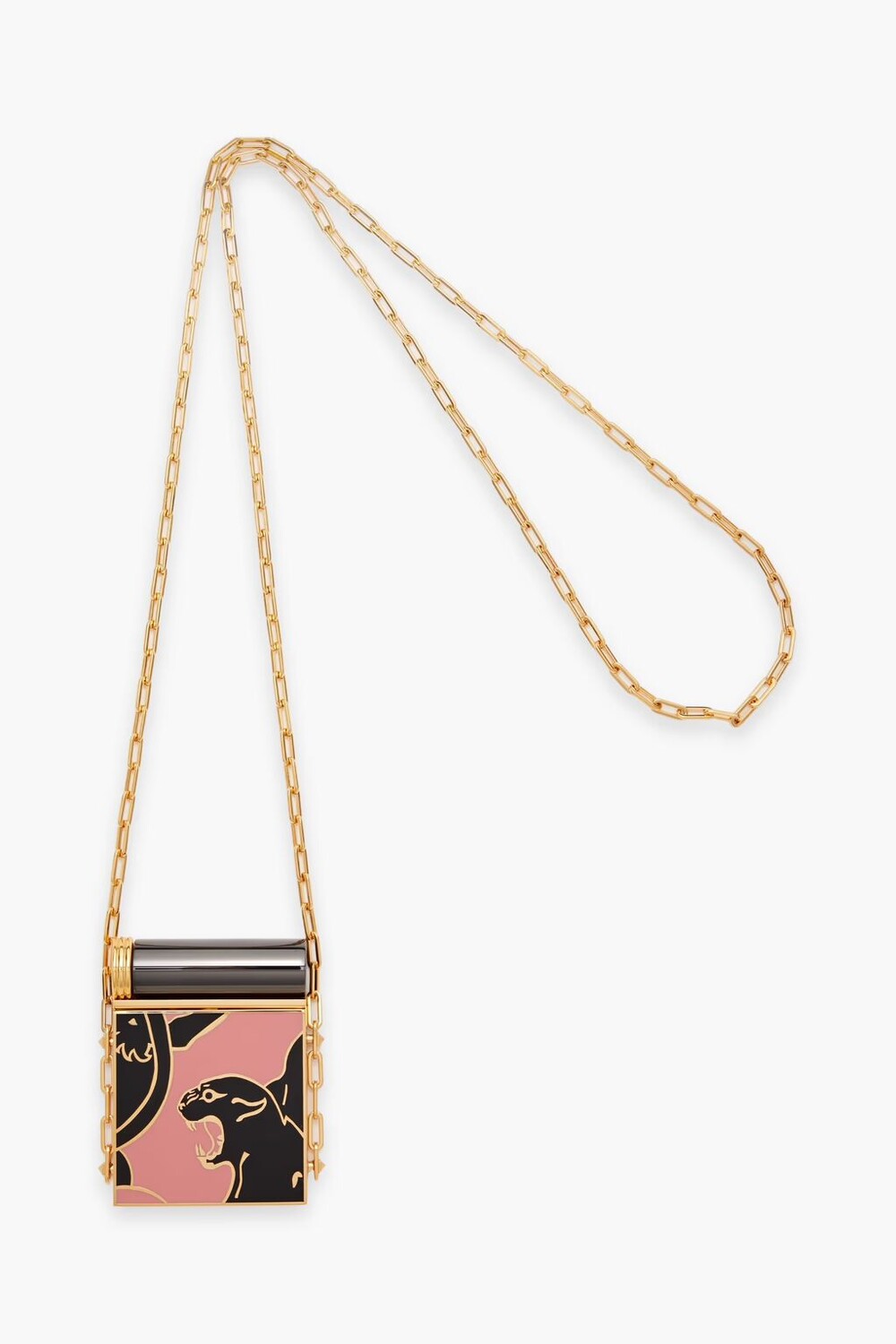 

Компактное зеркало с золотистой эмалью Valentino Garavani, цвет Bubblegum