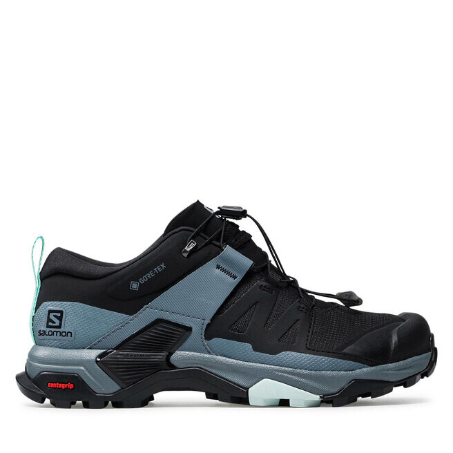 

Кроссовки Salomon X Ultra 4 Gtx W GORE-TEX 412896 23 V0 Black/Stormy Weather/Opal Blue, черный