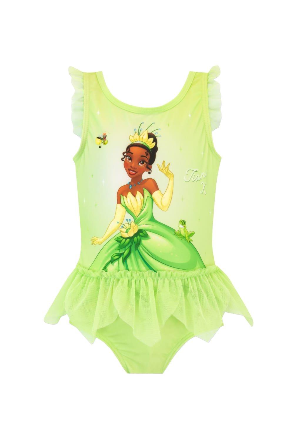 Купальник «Принцесса и лягушка Тиана» Disney, зеленый головоломка принцесса и лягушка 300 500 1000 шт принцесса тиана деревянная детская головоломка подарок для детей и взрослых