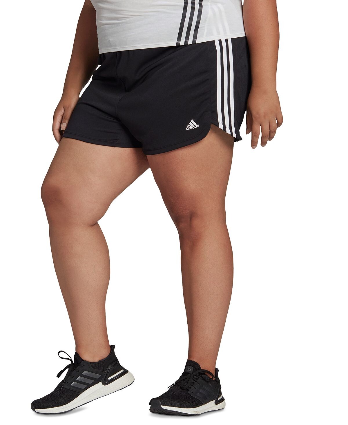 

Трикотажные шорты Pacer размера плюс с 3 полосками adidas