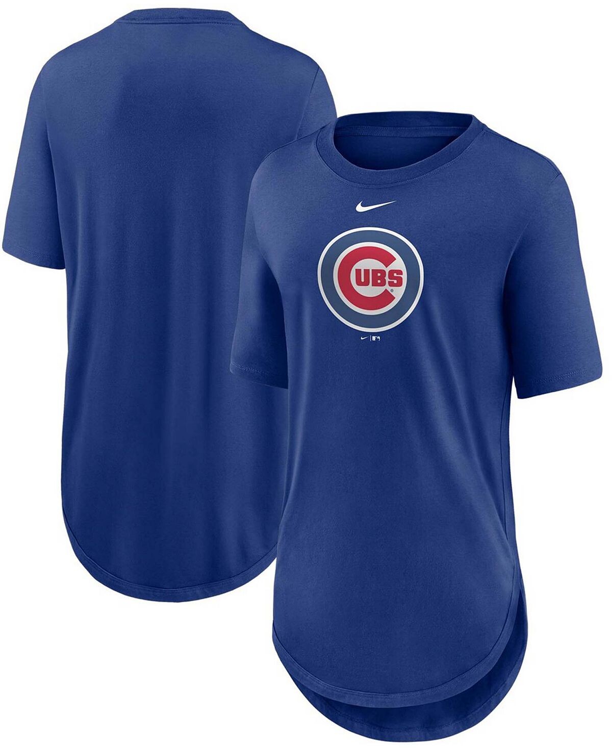 

Женская футболка Royal Chicago Cubs Mascot Outline Weekend Tri-Blend Nike