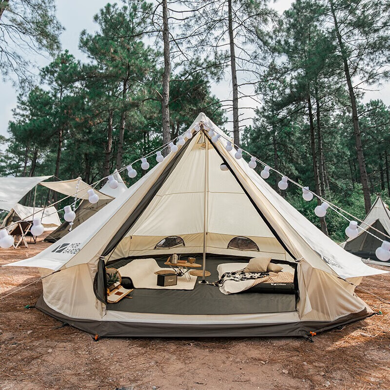 

Большая палатка Mu Gaodi Glamping из утолщенного хлопка Anno 260 NX20561036 Цвет слоновой кости