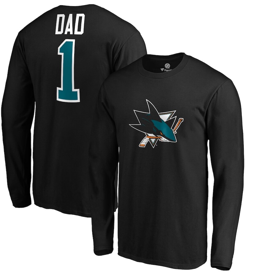 

Футболка с длинным рукавом Fanatics Branded San Jose Sharks, черный