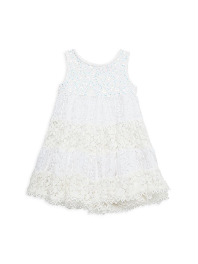 Кружевное платье с пайетками для маленьких девочек и девочек Ranee'S, белый