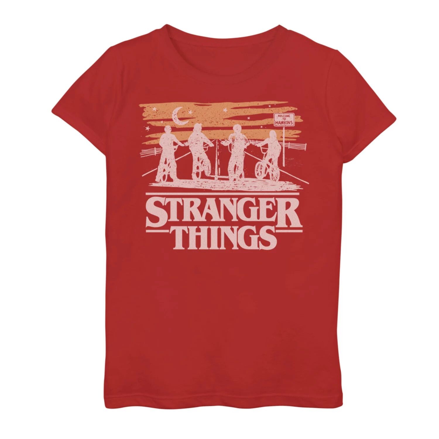 

Футболка Netflix Stranger Things Night Silhouettes для девочек 7–16 лет с графическим рисунком Licensed Character