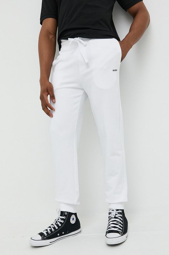 Спортивные брюки из хлопка Hugo, белый inspire брюки слоучи из хлопка белый