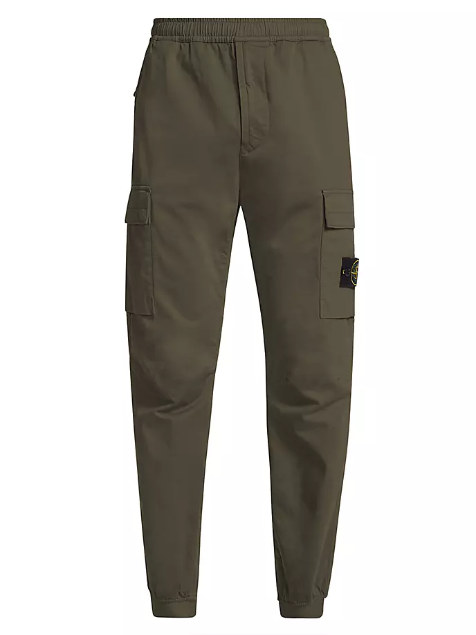

Легкие брюки-карго Stone Island, оливковый, Зеленый