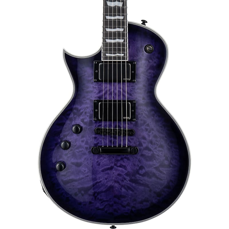 

Электрогитара ESP LTD EC-1000 QM Left Handed Electric Guitar, See Thru Purple Sunburst