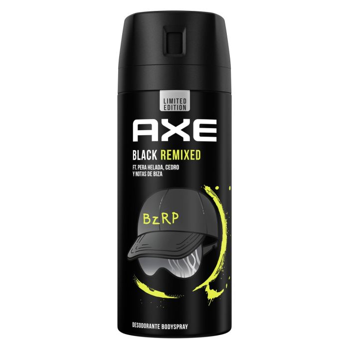 цена Спрей для тела Desodorante Bodyspray Black Remixed Bizarrap Axe, 150 ml