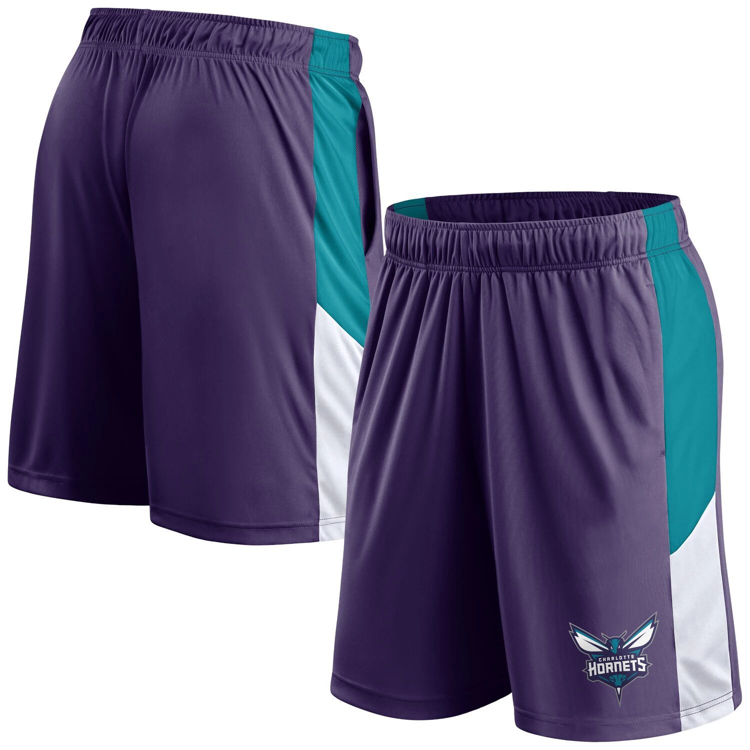 Мужские фирменные фиолетовые шорты Charlotte Hornets для тренировок и выступлений Fanatics