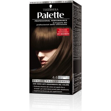 

Краска для волос Testanera Palette Professional Performance Цвет № 4-6 Медово-коричневый Средне-коричневый
