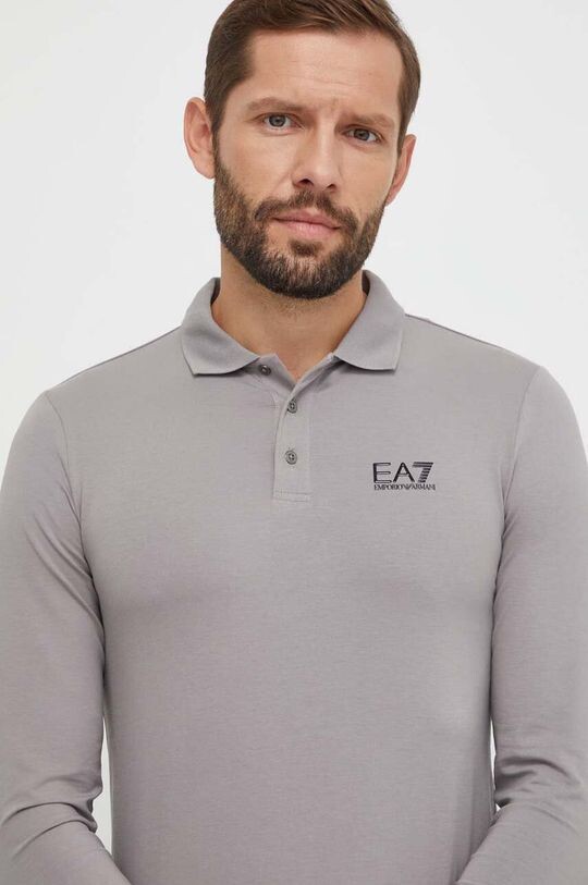 

Рубашка с длинным рукавом EA7 Emporio Armani, серый