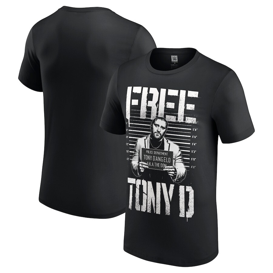 

Футболка с коротким рукавом WWE Authentic Tony Dangelo, черный