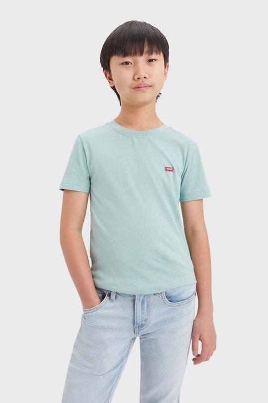 

Levi's Детская хлопковая футболка, бирюзовый